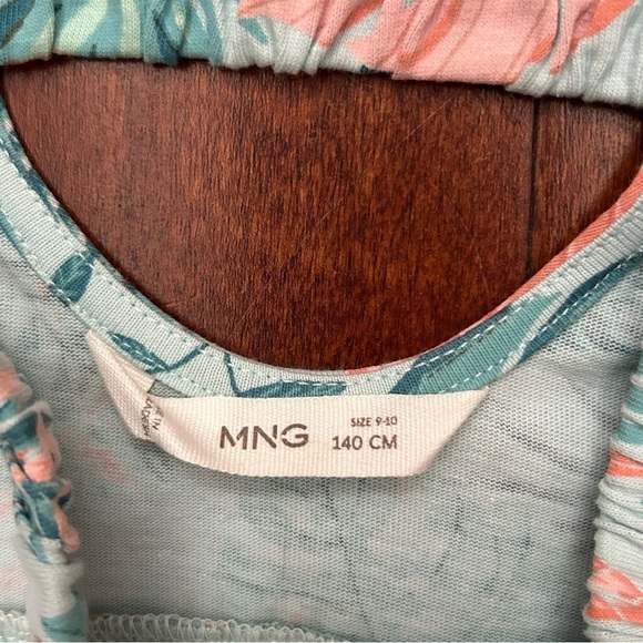 Mango Tropical Print Kids Dress, Perfect For a Summer Vacation, Size 9/10y - Picture 11 of 11